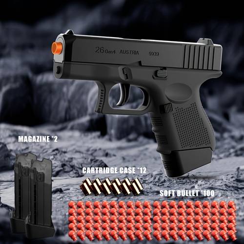 g26 new toy gun soft bullet gun pistol version of the continuous hair empty hanging continuous hair for a foam outdoor sports shooting games