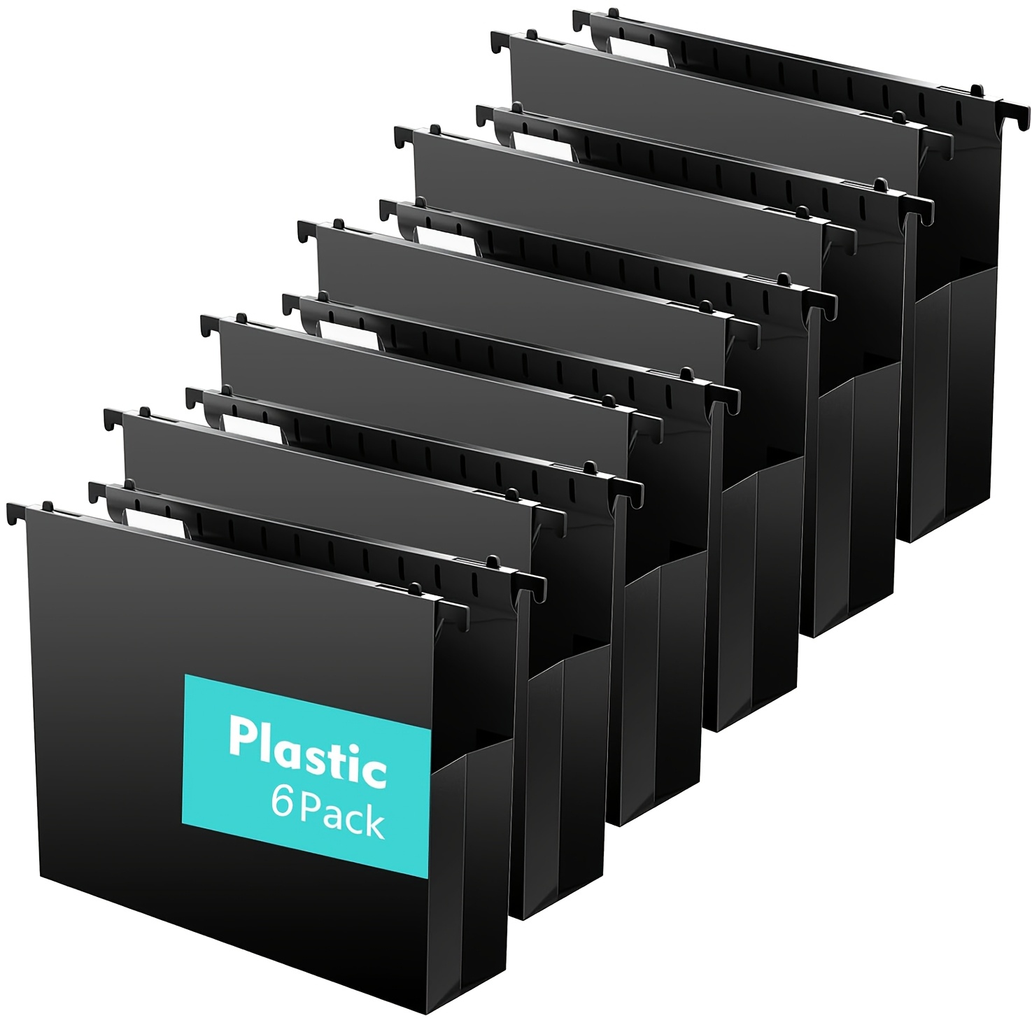 

6- Abs Plastic File Folders - Reinforced Hanging Organizers For Size, 2- , For Documents