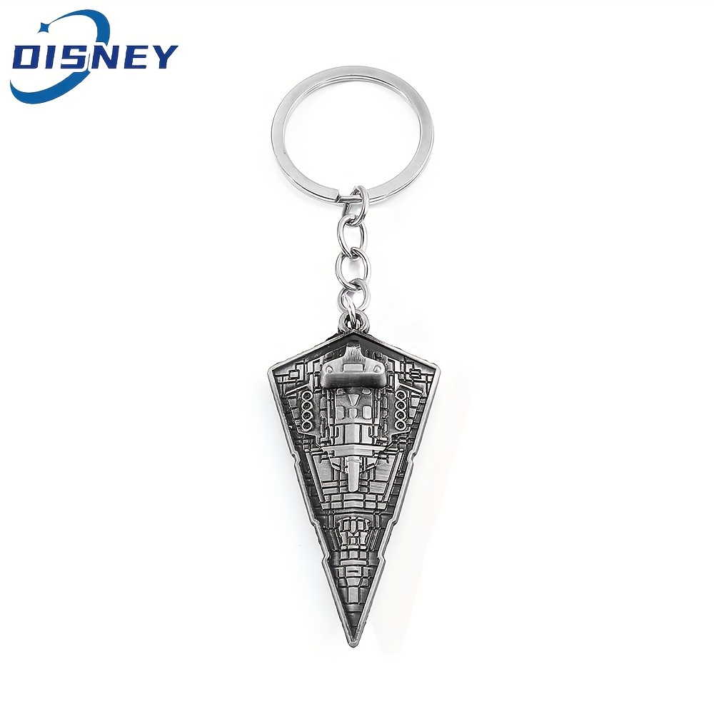 

1pc Disney Keychain Star Wars Vintage Spacecraft Star Destroyer Metal Badge Pendant Keyring Trend Jewelry Accessories
