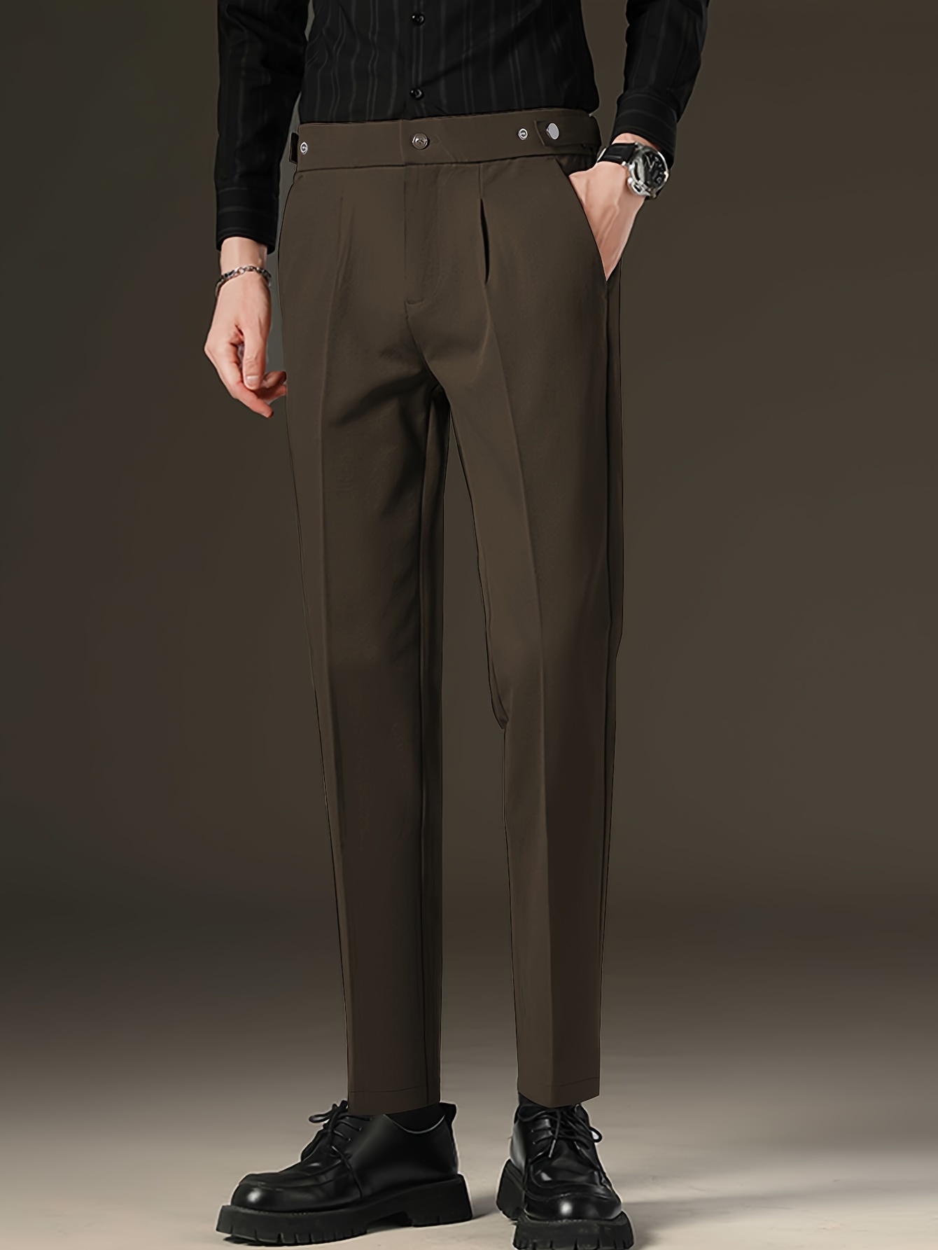 pantaloni eleganti business a pieghe a Temu Italy