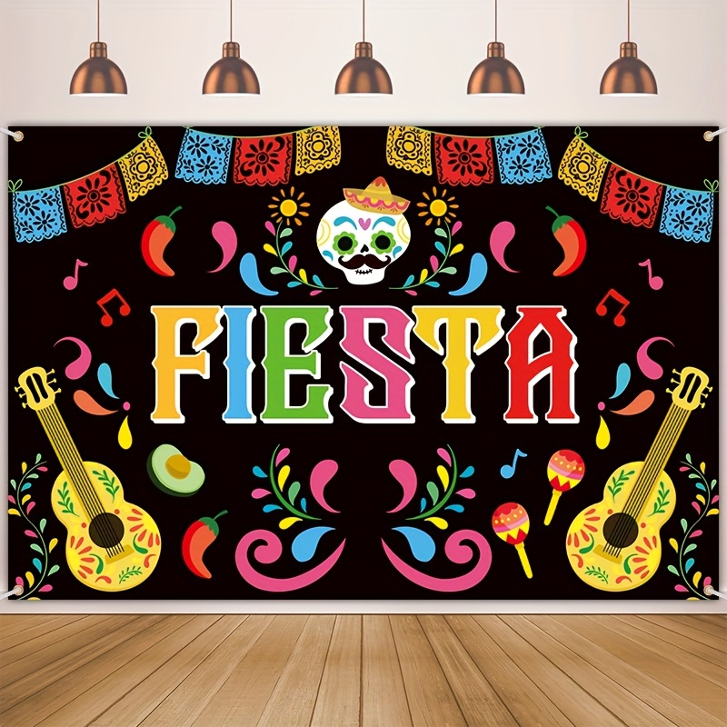 Mexican Carnival Backdrop Photo Booth Party Props Vinyl - Temu