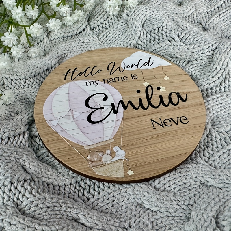 Customized Name Sign Keepsake Plaque