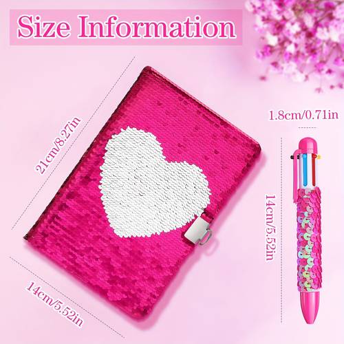 rose themed a5 with lock 6 in 1 retractable ballpoint pens halloween costume parties office supplies
