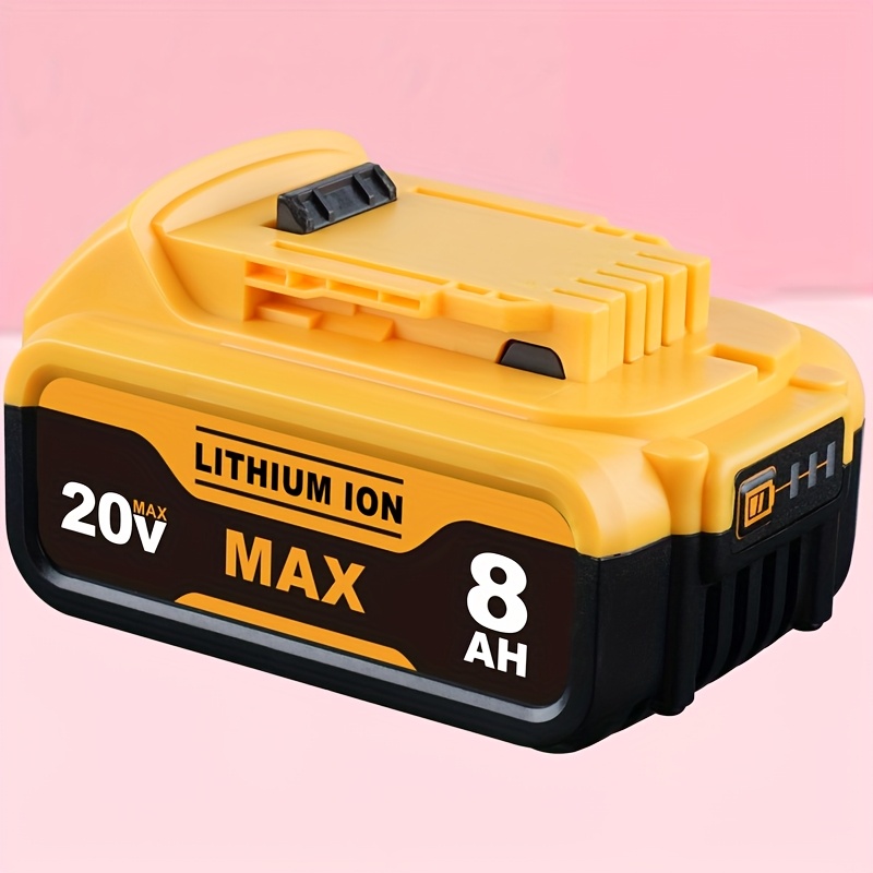 TEMU 20V Batterie Lithium-Ion de Remplacement Haute Capacité 8000mAh - Compatible avec MAX XR /DCB200/DCB201/DCB203/DCB204//DCB206/DEL1810, Perceuses