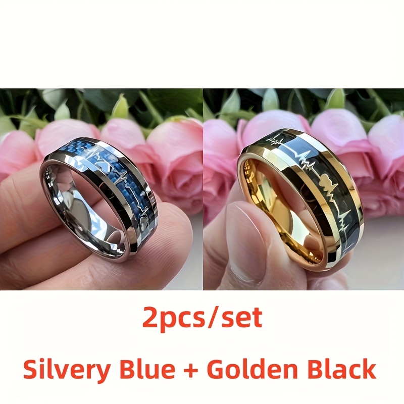 Tallas 4.5 A 72 Anillo Acero Inoxidable Taffstyle - Unisex - 3-8mm Ancho - Tallas 4.5-72 Anillo Simple Multiple Colores