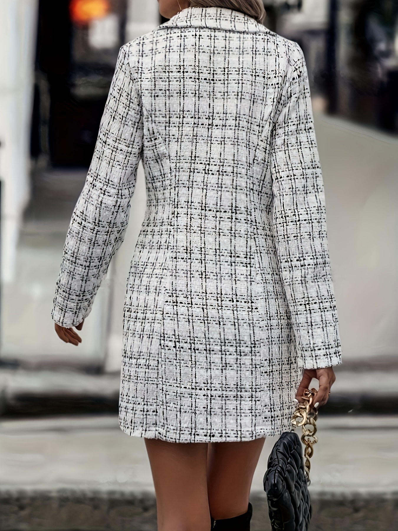 fashionable womens elegant length coat stylish fit - Temu