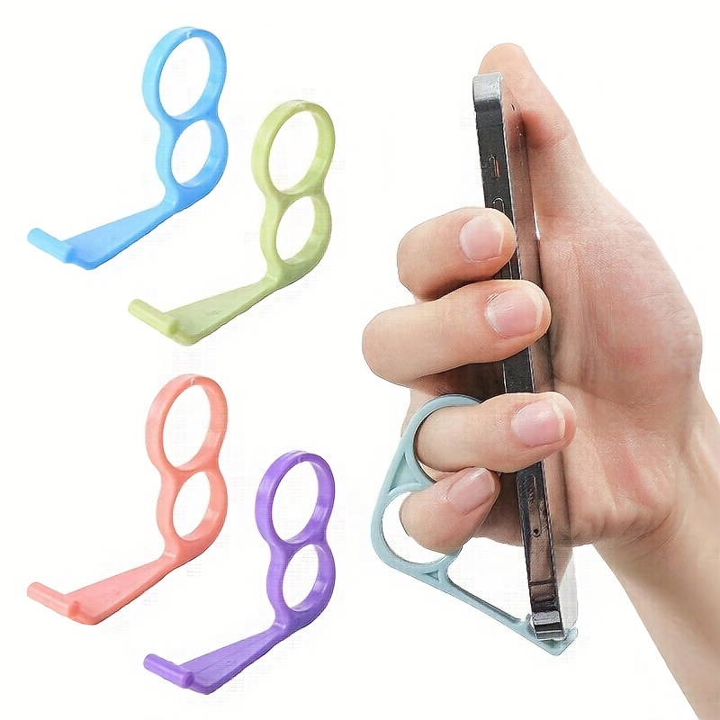 4pcs Random Colour Phone Grip Holder Finger Ring Support