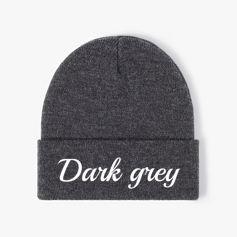 TEMU 1pc Personalized Embroidered Name/text Winter Hat - Custom Embroidery Suitable For, Hand Washable Breathable Weather , Christmas Gift For &
