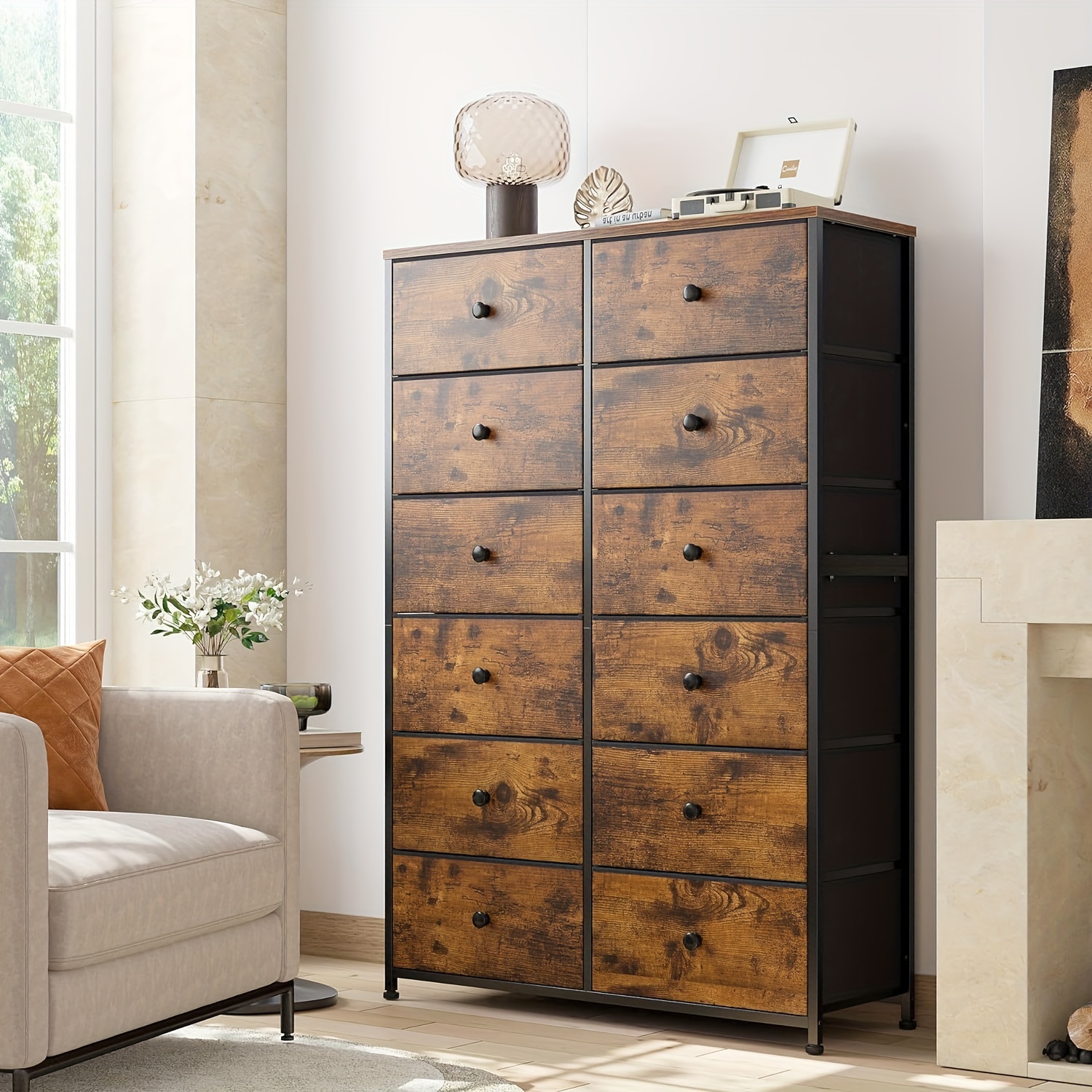 Large fabric dresser sales