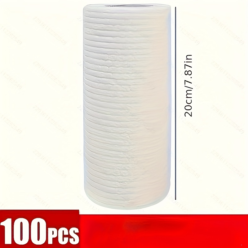 TEMU 1 Roll Of Sheets Of Pure Paper Towels: , , Reusable - The For Cleaning And Wiping