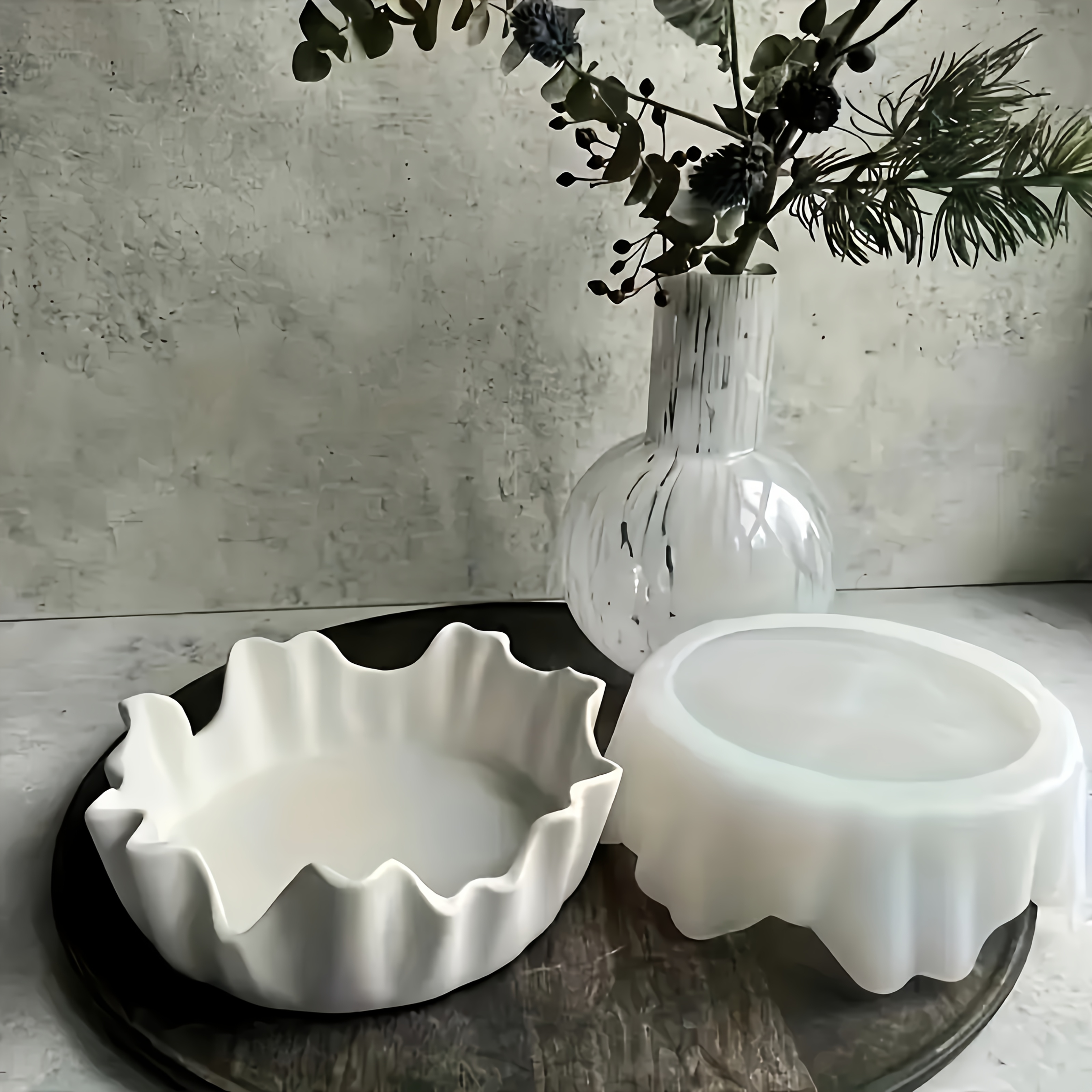 Large Irregular Tray Plaster Silicone Mold Jewelry Storage Box Epoxy Resin Mould Coaster Saucer Concrete Cement Mold