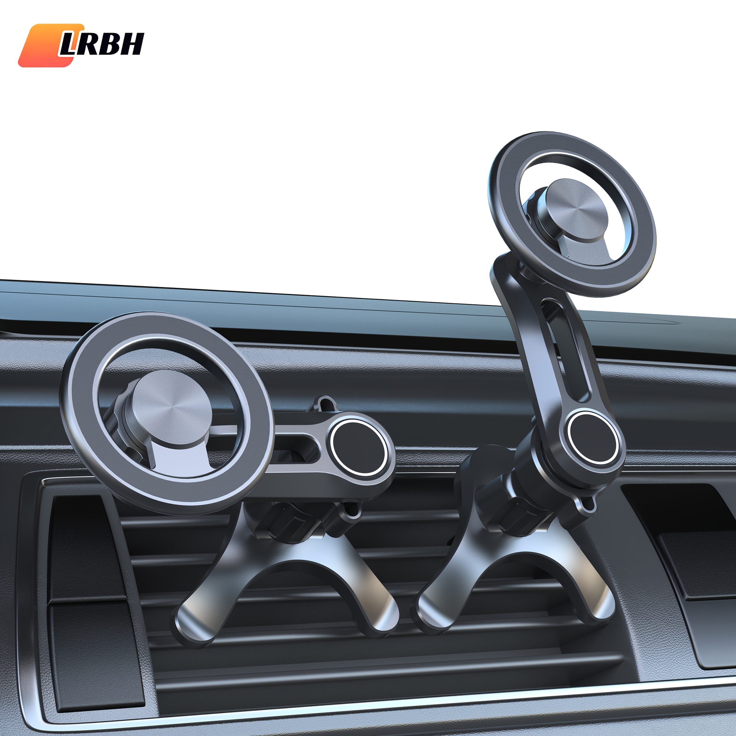 E-shop LRBH Auto-Lüftungsgitter-Halterung: Verstellbarer magnetischer Handyhalter mit starker Saugkraft, freihändigem Design sicherem Clip. Kompatibel