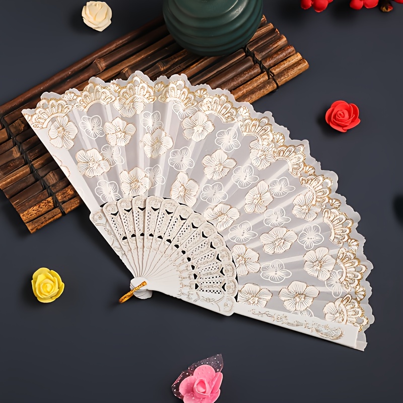 Folding Fan Sakura Summer Portable Dance Fan Internet Celebrity Fan Folding Fan Sakura Folding Fan - Perfect For Halloween, Christmas Performances, Hanfu Photography, Thanksgiving Must-have