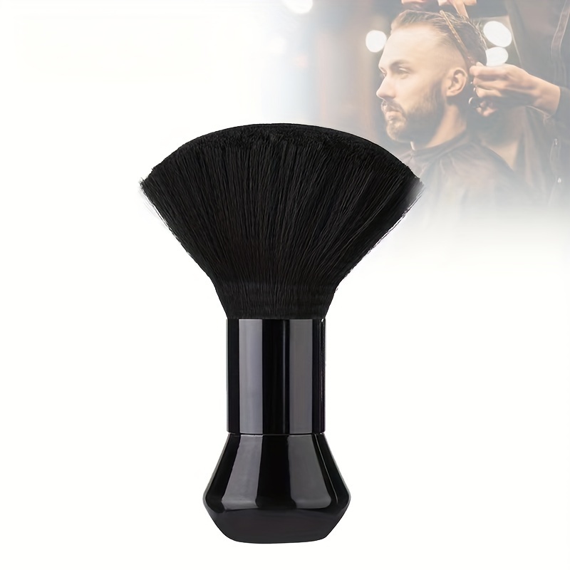 

Professional Hairdresser Neck Dusting Brush: Soft Nylon Bristles, Durable Plastic Handle, Salon-style Neck And Face Cleaner, Hair Breakage Sweeper