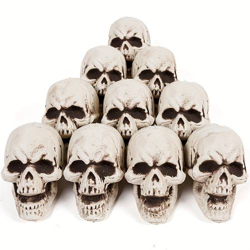 10pcs halloween skull decorations spooky hanging ornaments for skeleton props