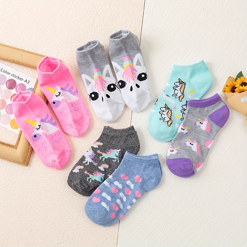6-pack Cute Cartoon Low-cut Children's Socks