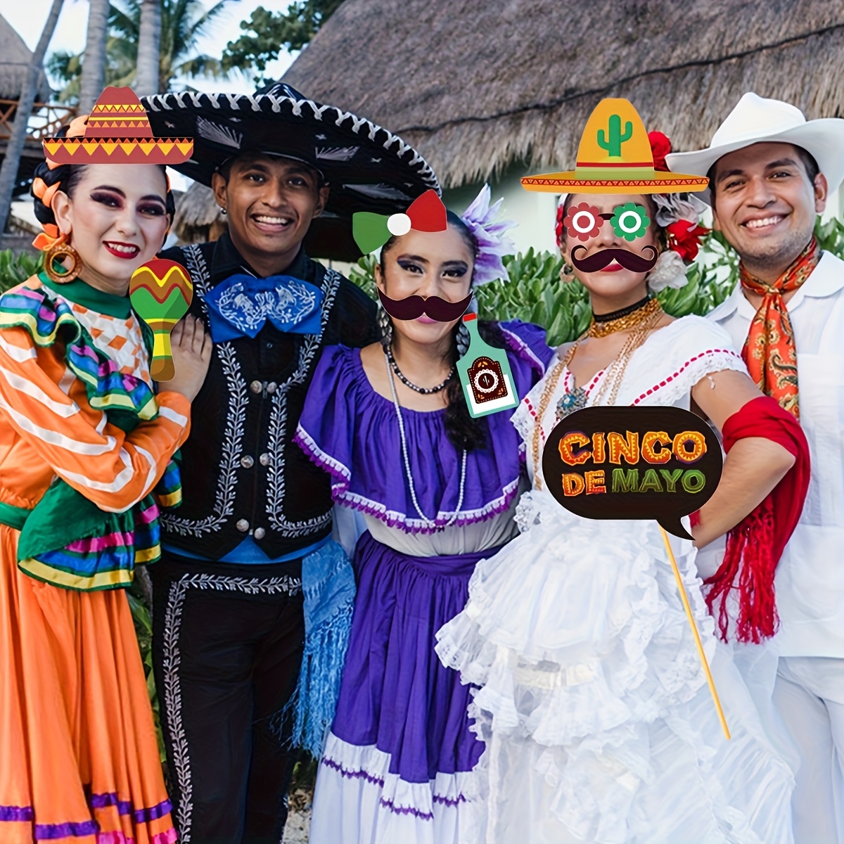 mexican theme party dress up Handmade Mexican Dress: Boho Coco Theme Party Costume