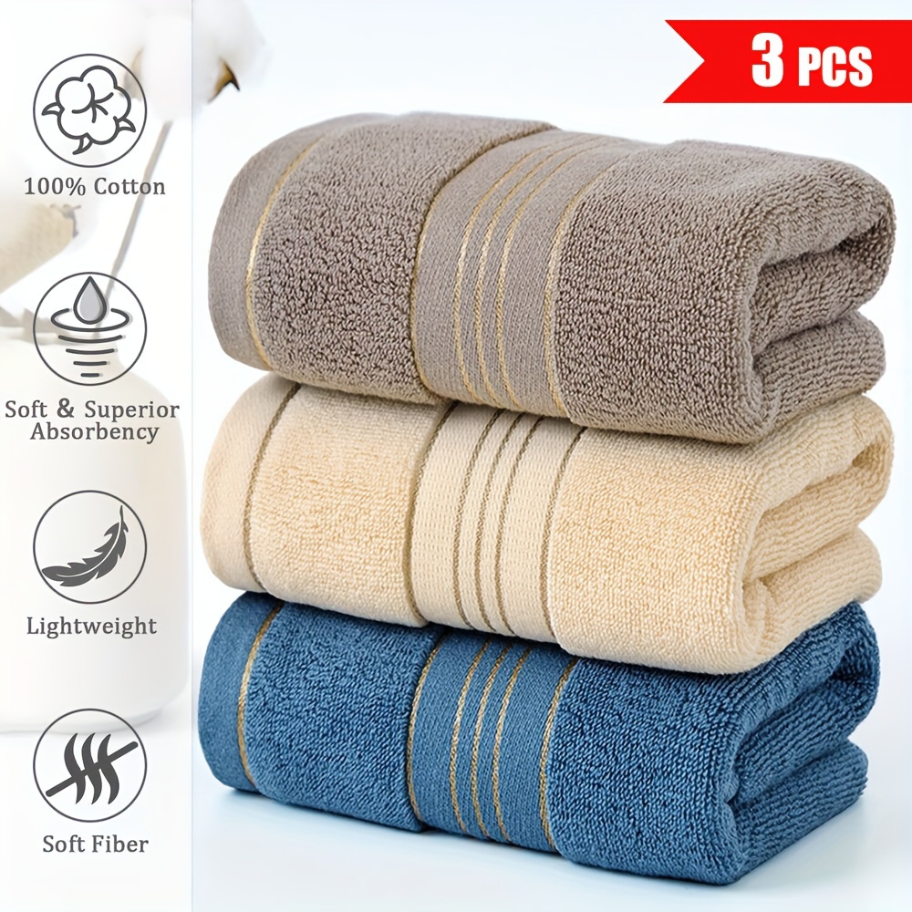 

3 Towels For Bathroom, Towels, Decorative Towel Set For Gym, , , Spa 13x30