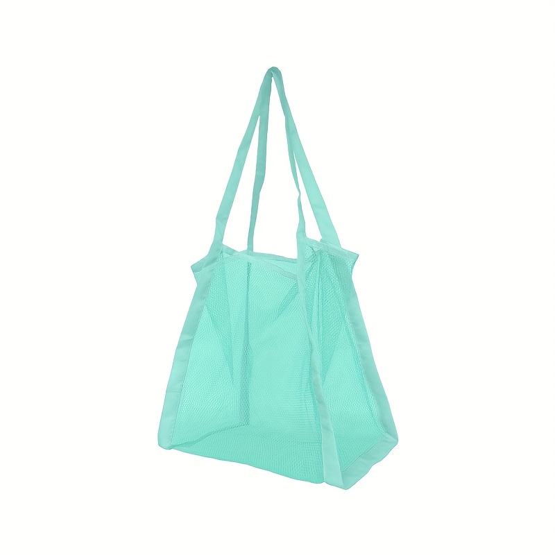 Fitness Bag. Beach Net Storage Bag, Large-capacity Multifunctional Solid-color Shoulder Net Bag, Mesh Beach Bag Toiletry Storage Bag, Suitable For Summer And