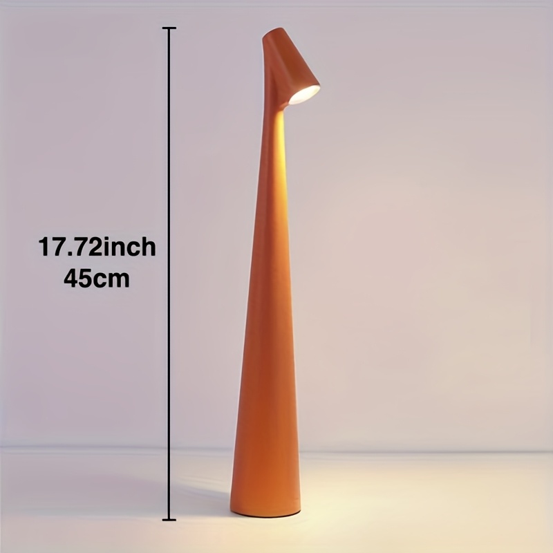 TEMU Lampe de Bureau LED Fil Rechargeable - 3 Niveaux de Luminosité & Dimmage Progressif, Tactile, Lumière Portable à Piles pour Chambre, Bureau,