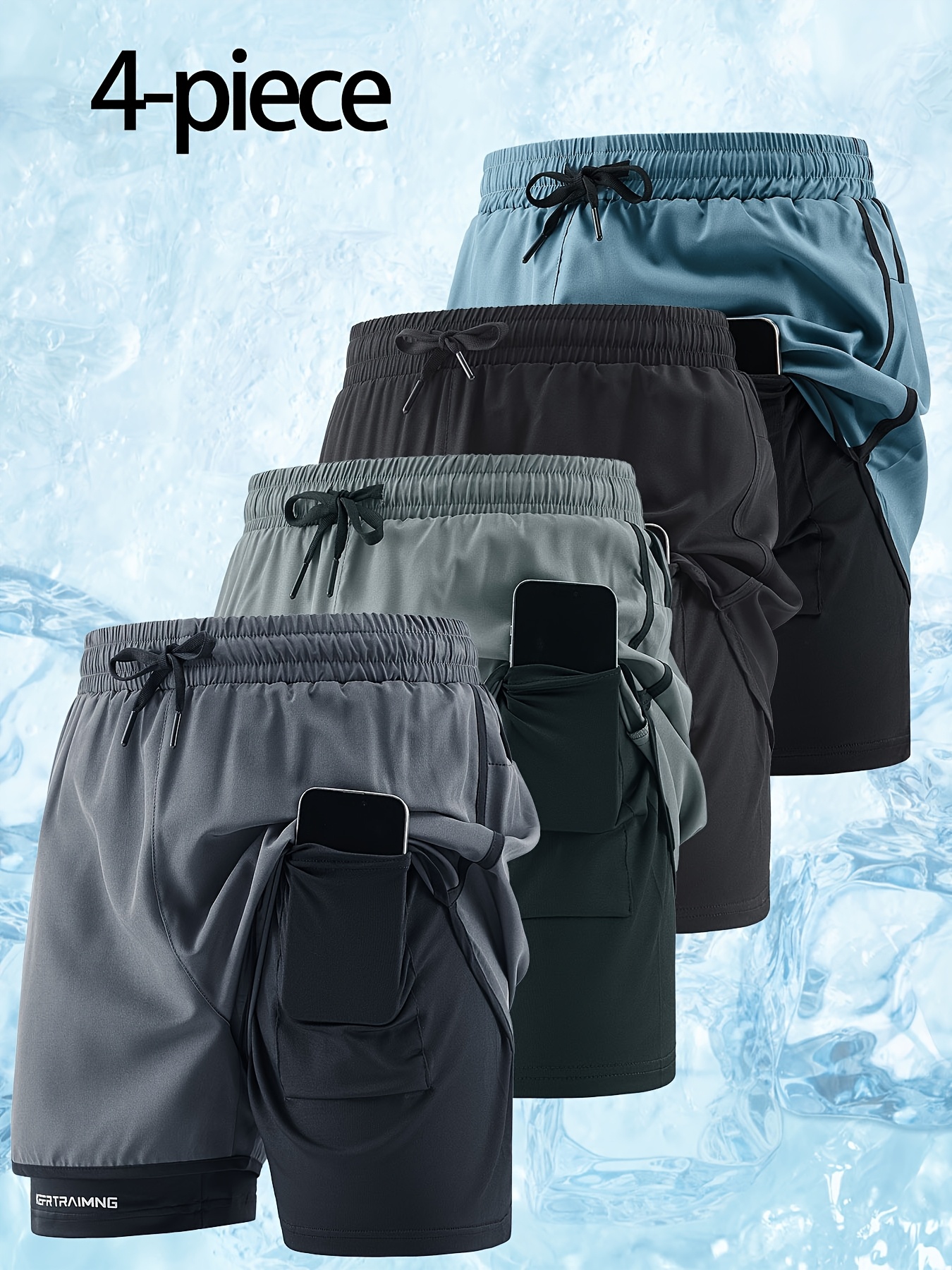 Geng Yuanshi OBM Colorful Summer Sports Shorts Series: 4 Selected Colors, Multi-functional Pocket Design, Allowing You to Freely Switch Styles in the Hot Season While Staying Fresh. Men's Casual Sports Shorts
