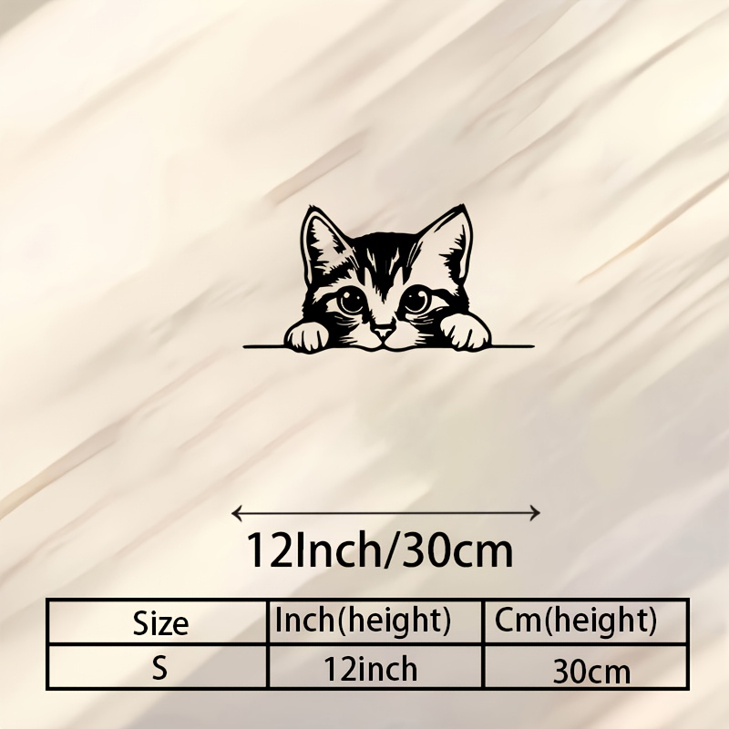 TEMU 1pc Of Vintage Metal Wall Art Featuring A Cat Peeking, Suitable For Decorating Offices, Homes, And Rooms. It Makes A Great Gift For And Is