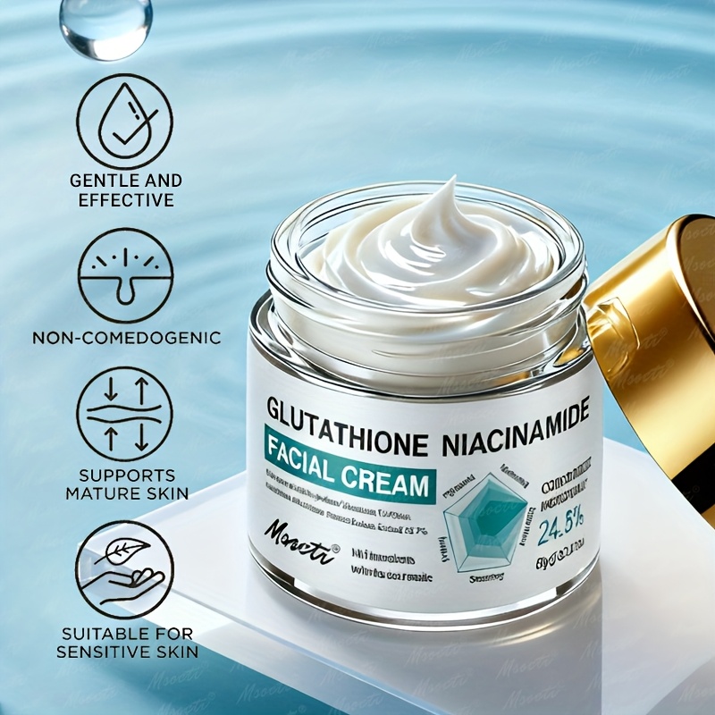 glutathione niacinamide cream provides deep hydration - Temu Oman