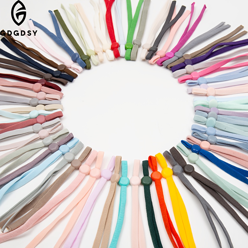 49pcs Adjustable Stretchable Elastic Collars for Newborn Puppies & Kittens