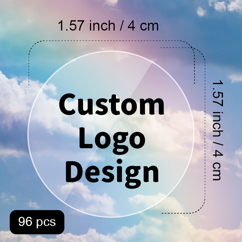 Custom 1inch/130pcs,1.57inch/96pcs,2inch/80pcs,2.5inch/72pcs,3inch/54pcs Stickers - Personalized Paper/plastic Business Branding & Packaging Seals Label, For Weddings Birthdays