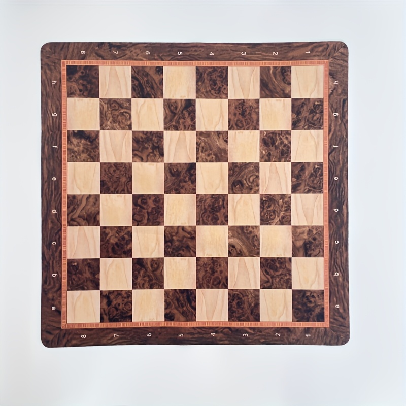 TEMU Large 52cm/20.5" Foldable & Rollable Soft Rubber Chess And Checkers Board - Portable Suitable For Outdoor/ Games, Durable Competition Board With