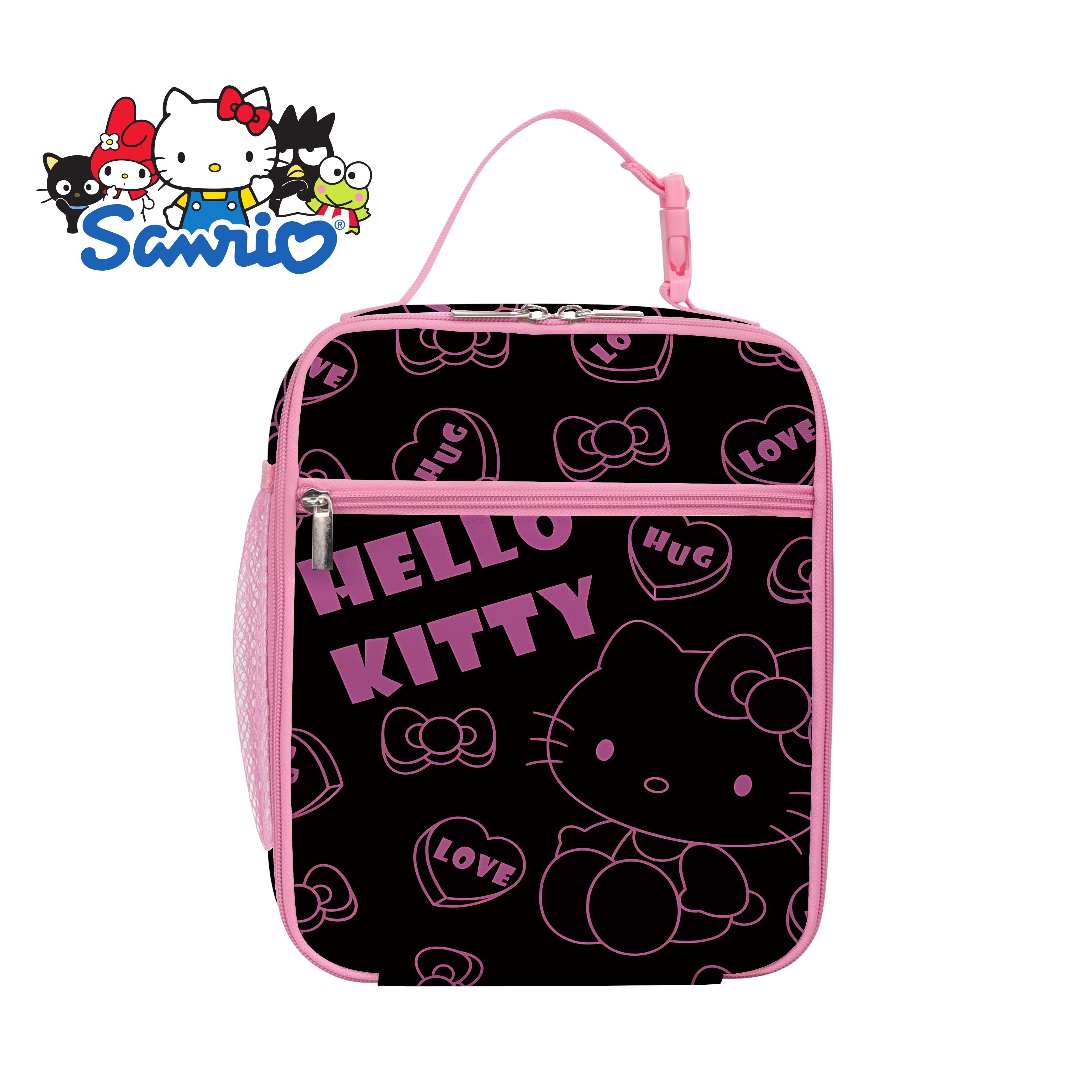 

1pc Authorized By Sanrio Hello Kitty Lunch Box Pink Cartoon Lunch Bag Kawaii Lunch Bag Back To School