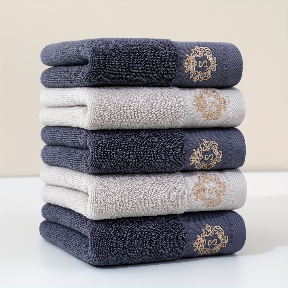 

5pcs Cotton Hand Towels - 13.4x29 Inches, Sustainable & For Bathroom, Gym, Travel | Multiple Colors