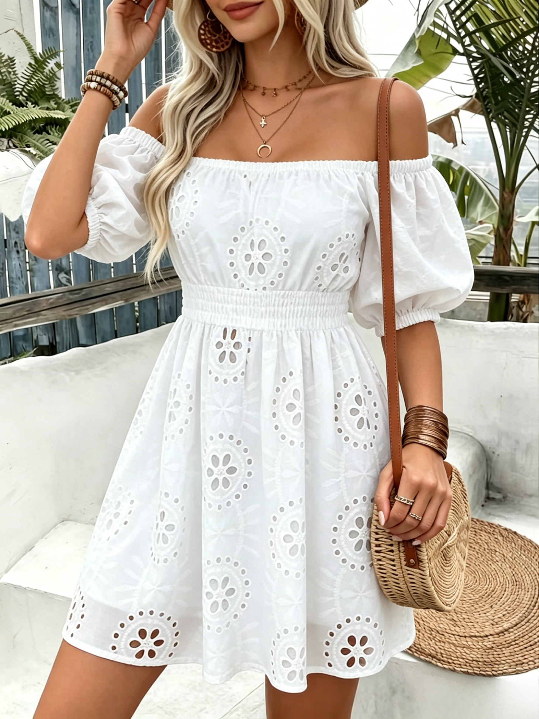 white off shoulder dress philippines Filipiniana Off-Shoulder Dress 'Clara'