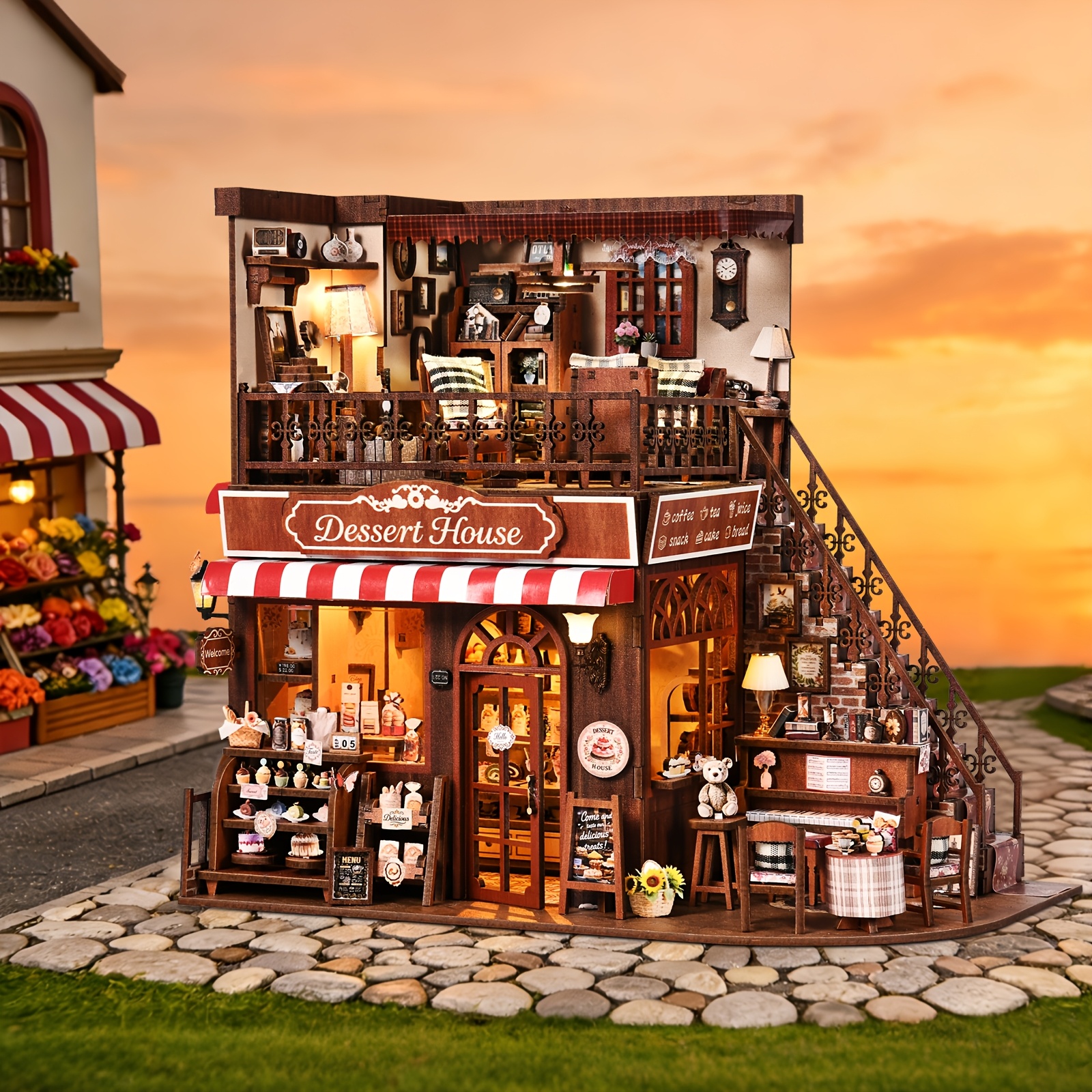 TEMU Do It Yourself 3d Model, Sunroom Kit - Cozy Micro House Office Decor, For Bedroom , Great Gift For Thanksgiving, Valentine's Day, Halloween,