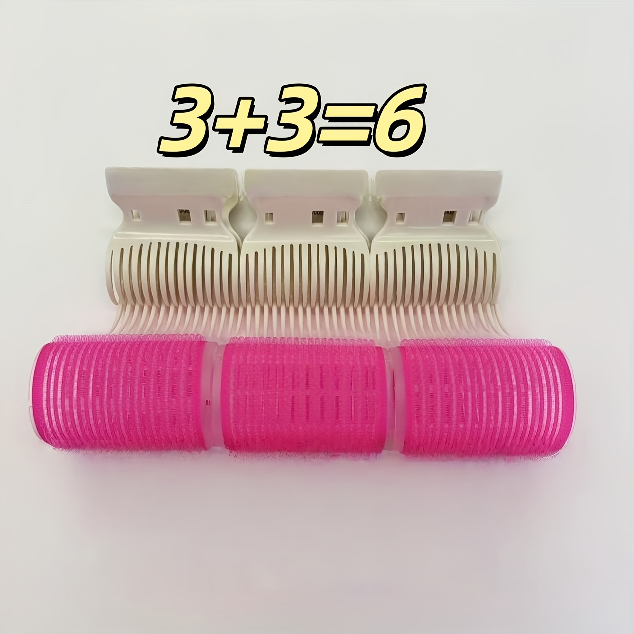 TEMU Set di 6 pezzi (3 + 3 Clip) | Strumenti professionali per parrucchiere | resistenti con clip per capelli e forcine | Elementi di styling per lo