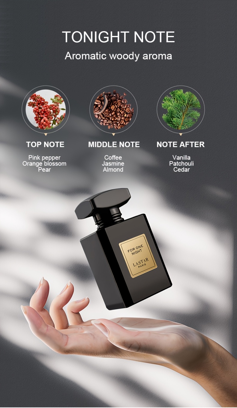 2pcs LASTAR Paris Eau De Parfum for Men & Women, 110ml - Woody Notes, Long-Lasting Fragrance, Odor Control, Ideal Gift for Christmas & Valentine's Day, Holiday Fragrance|Sleek Bottle Design|Longlasting Scent