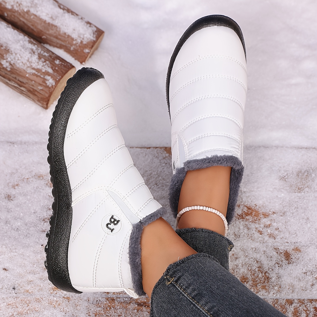 Ultra-Warm Winter Boots with Thick Sole