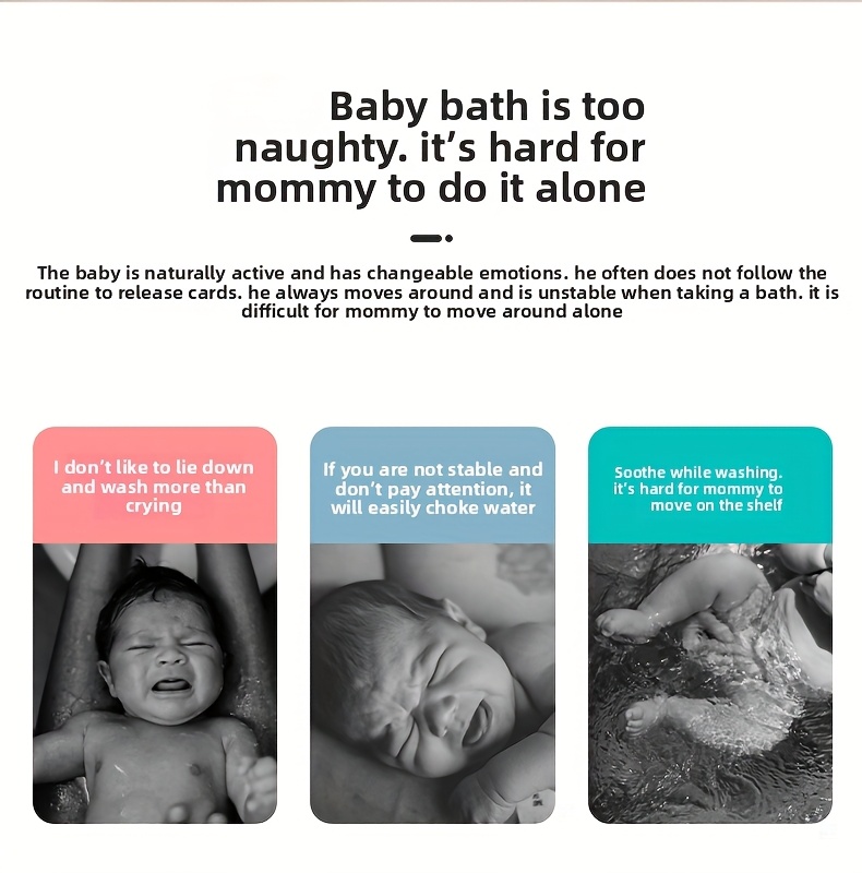 Adjustable and Foldable Bath Stand with Anti-Slip Base, Duck Design, PP Material for Ages 3 to 6 - Safety Bathtime Helper for