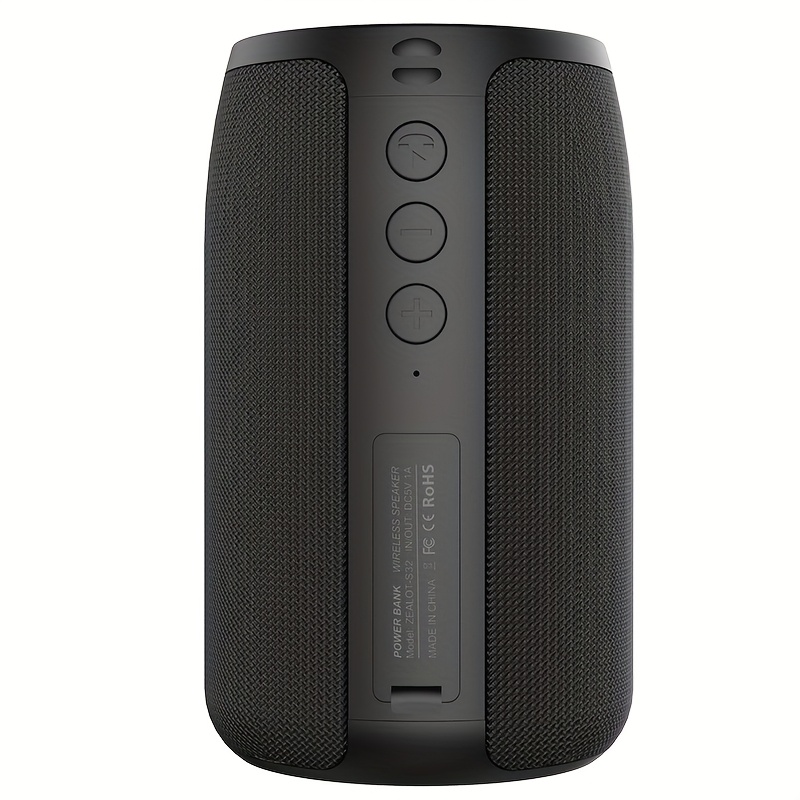 Image of Zealot S32 Wireless Speakers, Portable Subwoofer Speaker, Wireless Speaker, Dual Pairing, 1800mah Battery, Playtime Loud Stereo, . Charging Cable