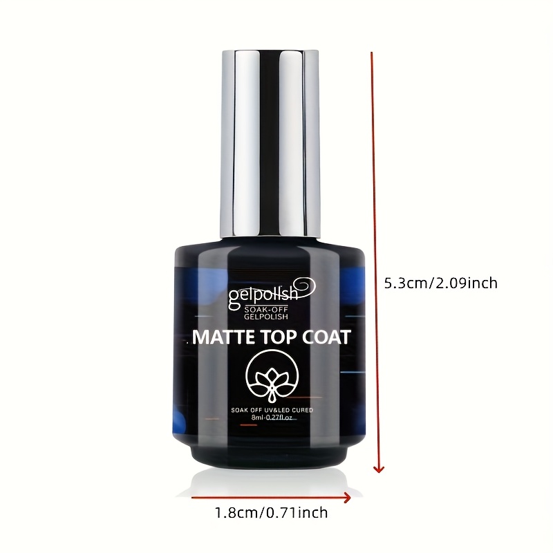 Image of Gelpolish 8ml Matte Gel Nail Polish Shine Finish And Long Lasting Soak Off Led Nail Lamp Gel Nail Polish Diy Design Gifts For Women