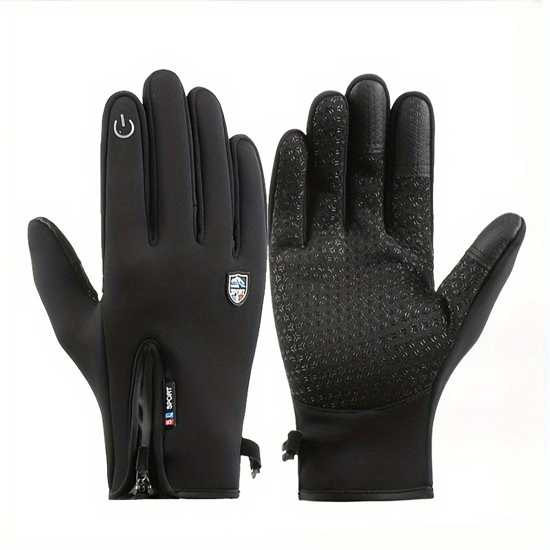 ultimate 2 Pairs Men'S & Women'S Winter Cycling Gloves - Windproof, Warm Touchscreen Gloves with Zipper Closure, Polyester Fiber for Skiing, Cycling & Outdoor Sports - Ideal for Halloween, Christmas, Valentine'S Day, Thanksgiving, Winter Sports Gear | Zippered Gloves | Durable Gloves 4 2 Pairs Men'S & Women'S Winter Cycling Gloves - Windproof, Warm Touchscreen Gloves with Zipper Closure, Polyester Fiber for Skiing, Cycling & Outdoor Sports - Ideal for Halloween, Christmas, Valentine'S Day, Thanksgiving, Winter Sports Gear | Zippered Gloves | Durable Gloves
