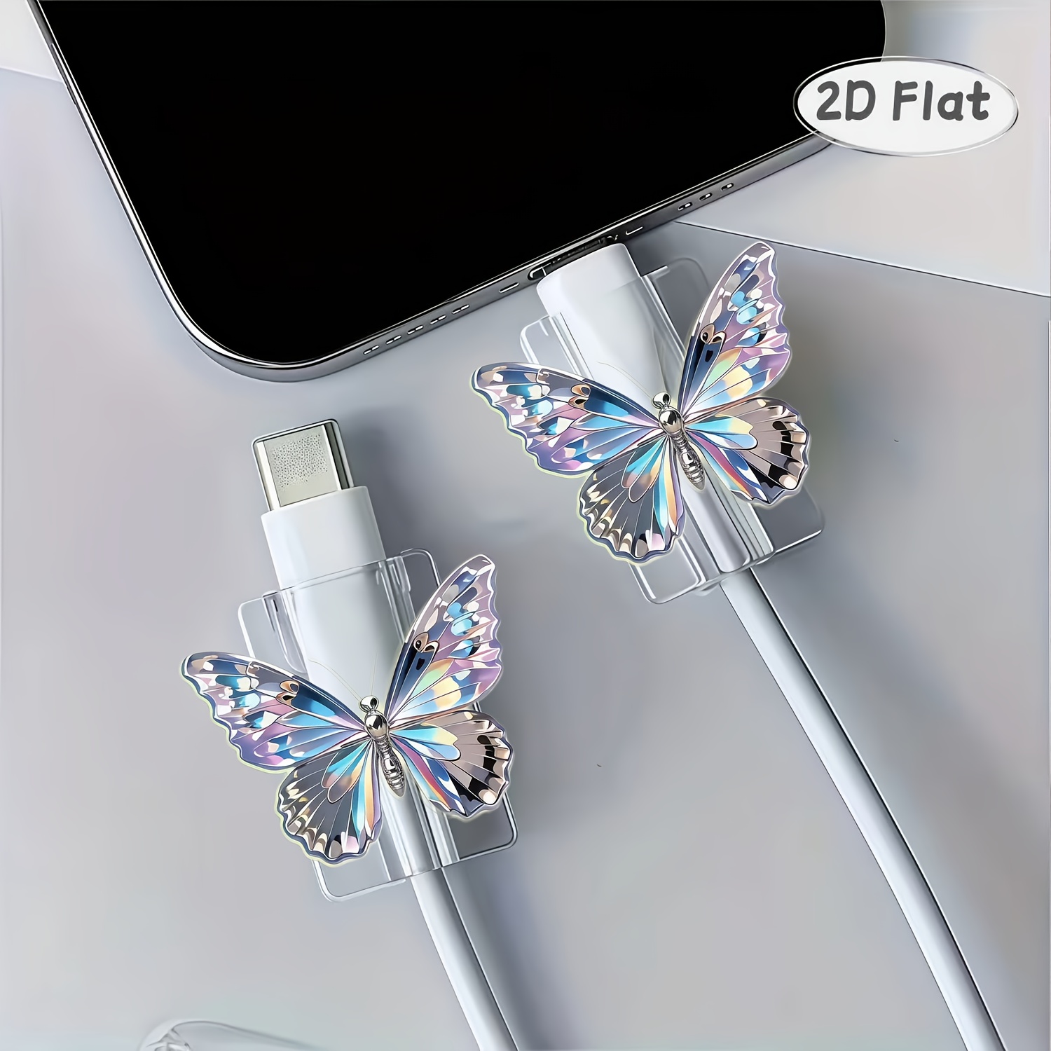 TEMU 2d Flat 2pcs Magic Diamond Pattern Protective Cover, Anti-breakage, Type- Phone Protector, Beautiful And Durable, , Better Protection For Data