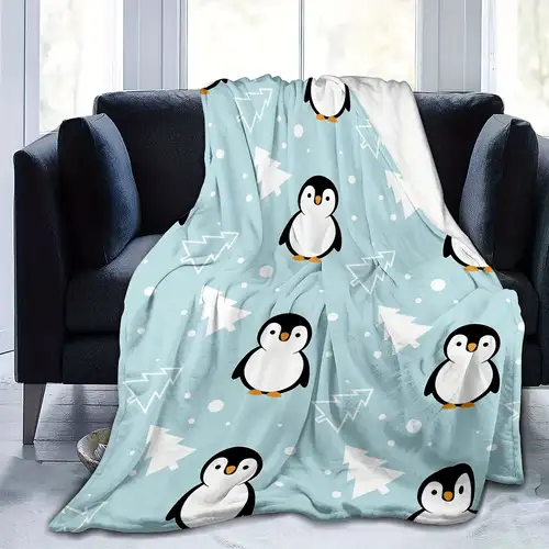 Penguin Blanket Throw Blanket Soft Lightweight Cozy Plush Warm Blankets Penguin Blanket Throw Blanket Soft Lightweight Cozy Plush Warm Blankets