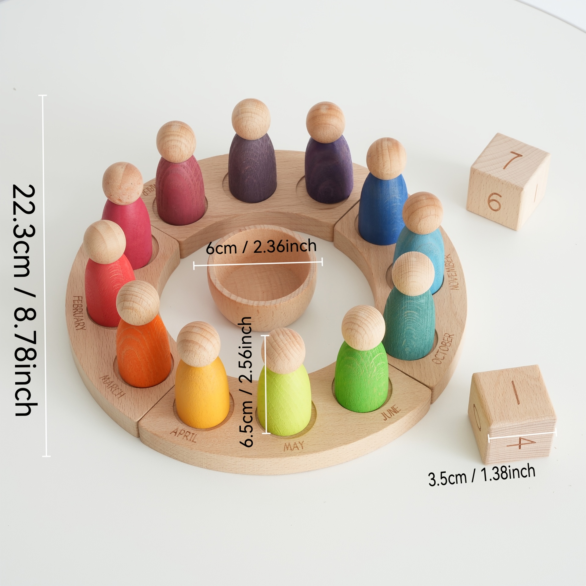 Mini Colorful Ornament Set - 12pcs Creative Stacking Game