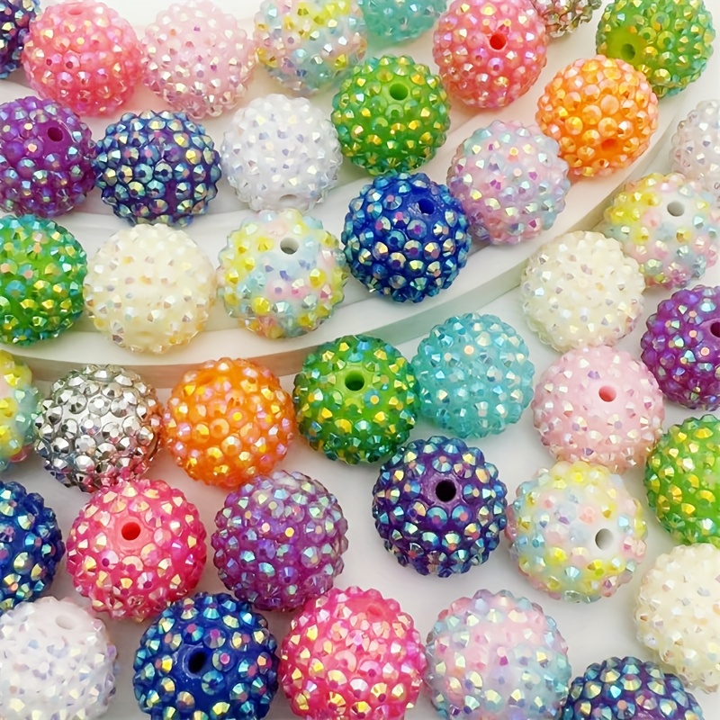 

16/20mm Water Drill Beads Sparkle Like Disco Balls, Making, Phone Straps, Keychains, And Bag Chains, As Well As Bead Pens.