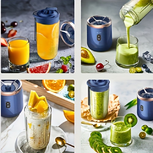 1pc portable usb rechargeable juicer cup multifunctional small juicer for home and students household gadgets details 6