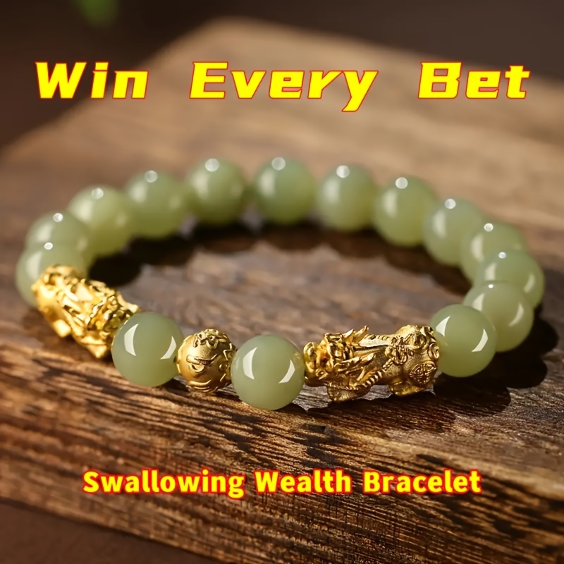 

Wealth Pixiu Bracelet Peace Luck Bracelet Jewelry Gift - Infused With Prosperity, Brings Serenity & Luck - Sparkling Faux Jewelry - Perfect Gift For Loved Ones