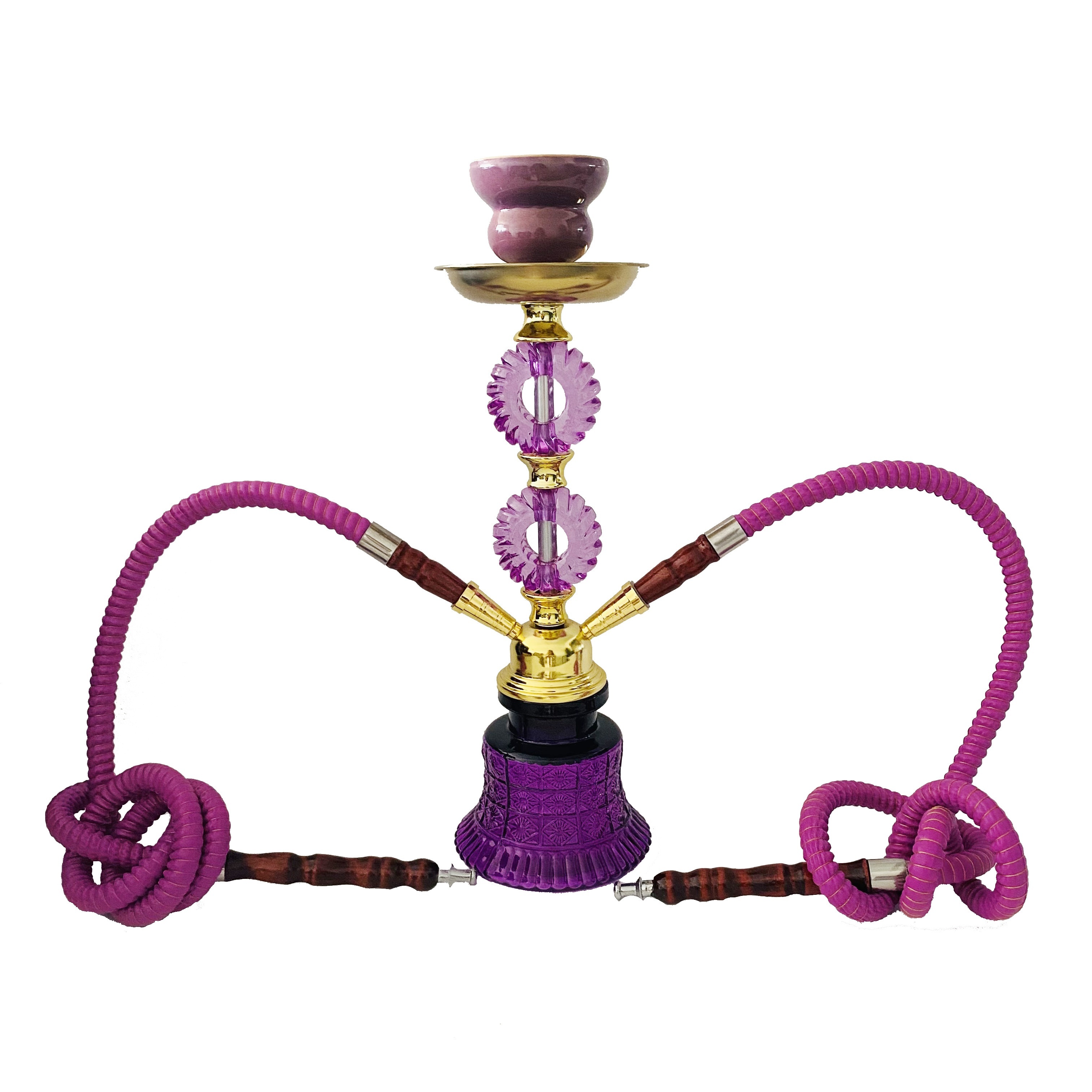  MRPAPA 2 Hose Hookah Set, Modern LED Hookah with Everything,  Portable Hookahs & Hookah Accessories Hookah to go set Great Gift for for  Shisha : Health & Household