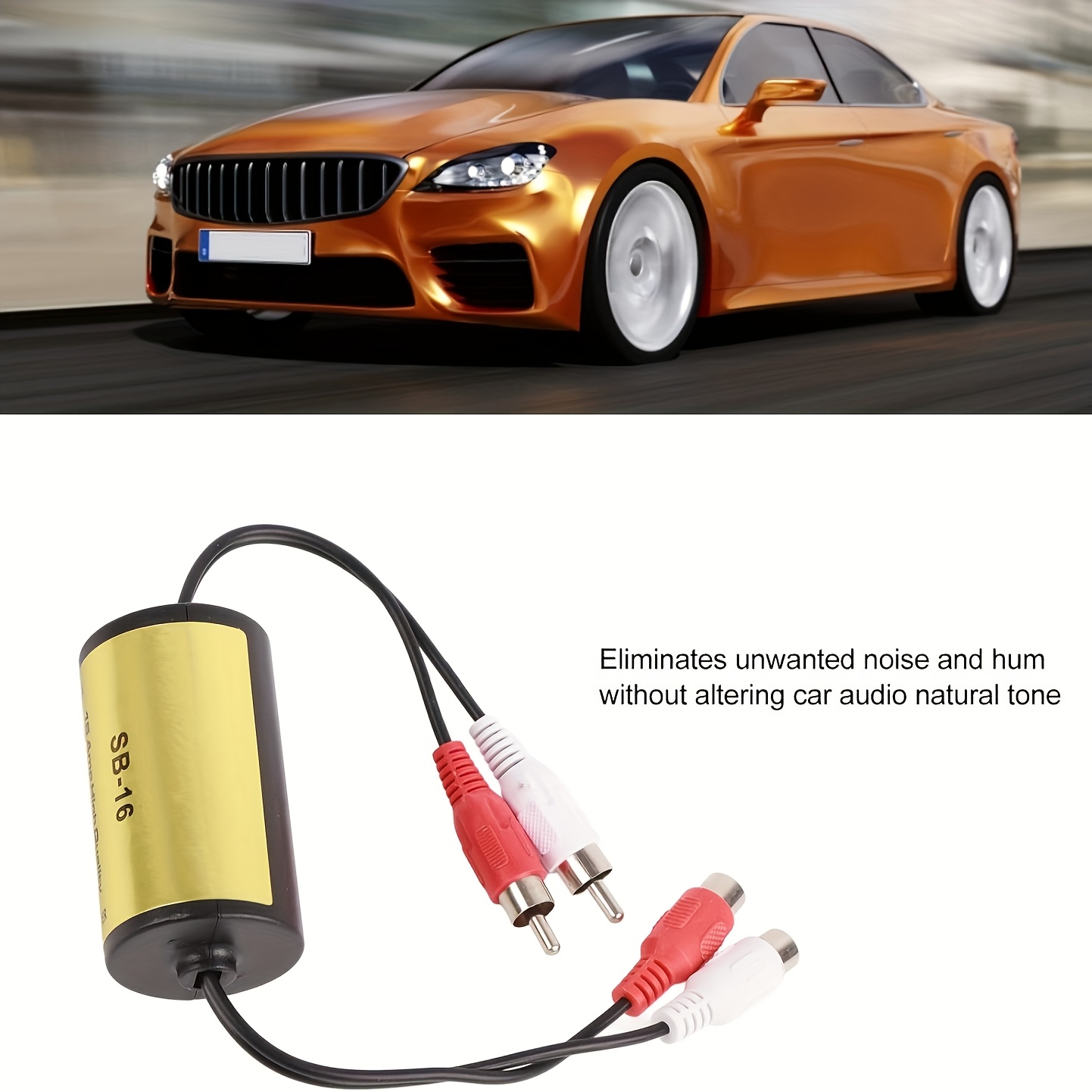 ground loop noise isolator filter for car cigarette 12v car rca audio noise filter 12v 15a noise suppressor abs