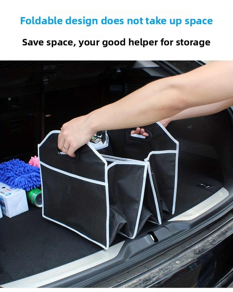 car trunk organizer   organizer has 3   compartments for easy portability foldable   suitable for suvs trucks   and cars   and clean Product details 5